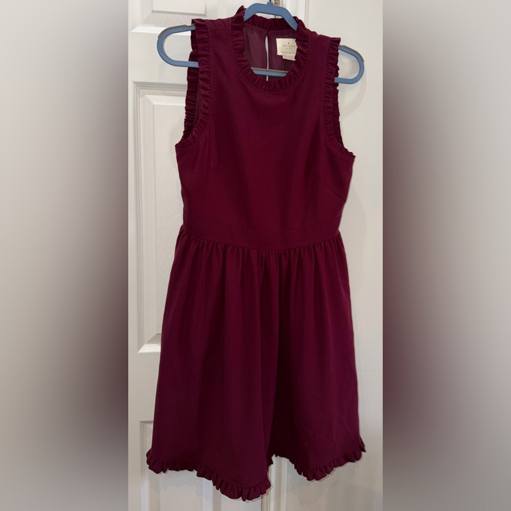 Elegant Burgundy Kate Spade Dress